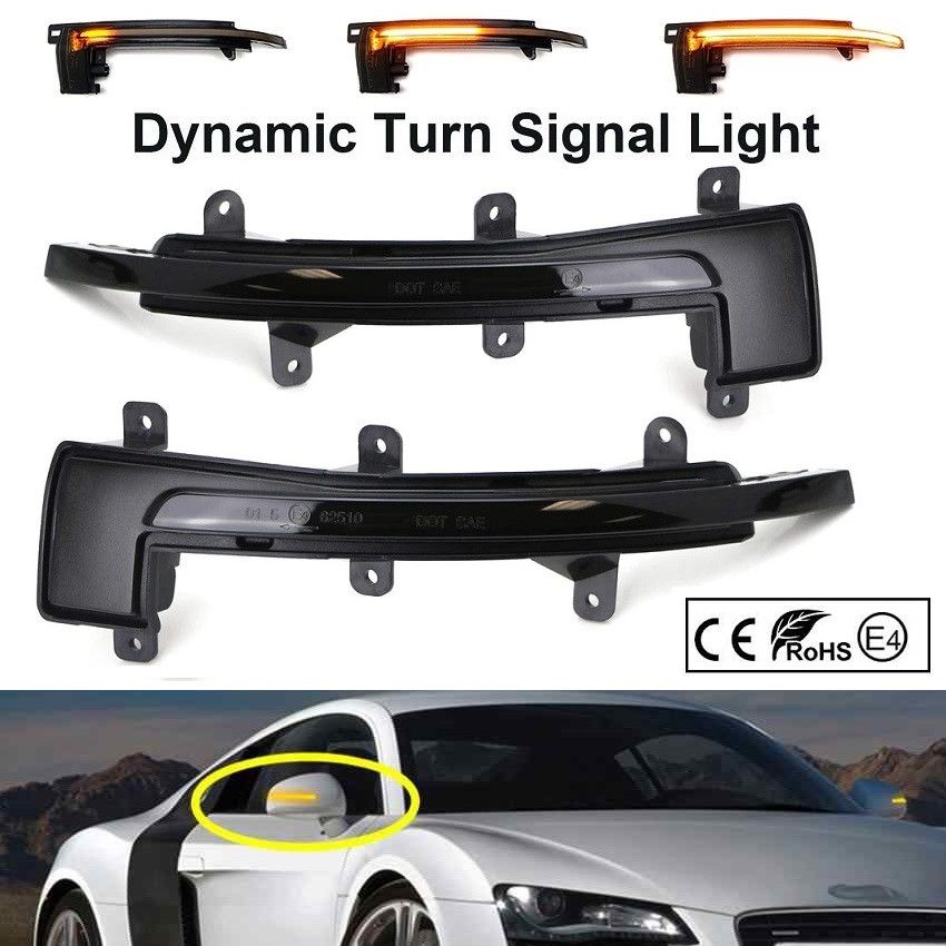 LED BOCNI DYNAMIC MIGAVCI U RETROVIZORU, TIPSKI - AUDI - SMOKE LENS 170809 Beograd Zemun